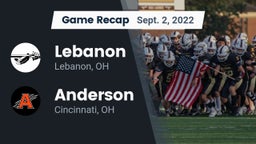 Recap: Lebanon   vs. Anderson  2022