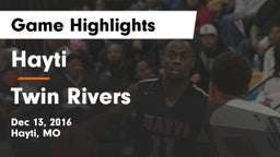 Hayti  vs Twin Rivers  Game Highlights - Dec 13, 2016