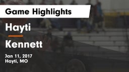 Hayti  vs Kennett  Game Highlights - Jan 11, 2017