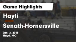 Hayti  vs Senath-Hornersville Game Highlights - Jan. 2, 2018