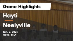 Hayti  vs Neelyville  Game Highlights - Jan. 2, 2024