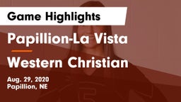 Papillion-La Vista  vs Western Christian  Game Highlights - Aug. 29, 2020