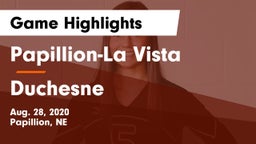 Papillion-La Vista  vs Duchesne  Game Highlights - Aug. 28, 2020
