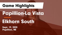 Papillion-La Vista  vs Elkhorn South  Game Highlights - Sept. 19, 2020