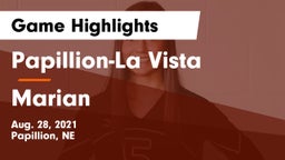 Papillion-La Vista  vs Marian  Game Highlights - Aug. 28, 2021