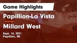 Papillion-La Vista  vs Millard West  Game Highlights - Sept. 16, 2021