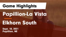 Papillion-La Vista  vs Elkhorn South  Game Highlights - Sept. 18, 2021
