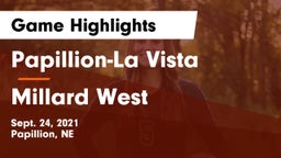 Papillion-La Vista  vs Millard West  Game Highlights - Sept. 24, 2021