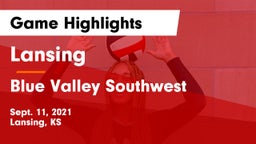 Lansing  vs Blue Valley Southwest  Game Highlights - Sept. 11, 2021