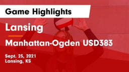 Lansing  vs Manhattan-Ogden USD383 Game Highlights - Sept. 25, 2021