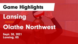 Lansing  vs Olathe Northwest  Game Highlights - Sept. 30, 2021