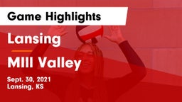 Lansing  vs MIll Valley  Game Highlights - Sept. 30, 2021