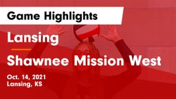 Lansing  vs Shawnee Mission West Game Highlights - Oct. 14, 2021