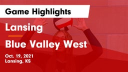 Lansing  vs Blue Valley West  Game Highlights - Oct. 19, 2021