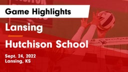 Lansing  vs Hutchison School Game Highlights - Sept. 24, 2022