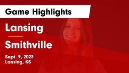 Lansing  vs Smithville  Game Highlights - Sept. 9, 2023