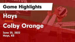 Hays  vs Colby Orange Game Highlights - June 25, 2022