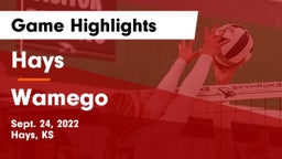 Hays  vs Wamego  Game Highlights - Sept. 24, 2022