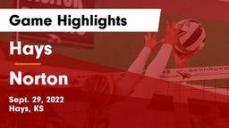 Hays  vs Norton  Game Highlights - Sept. 29, 2022
