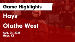 Hays  vs Olathe West   Game Highlights - Aug. 26, 2023