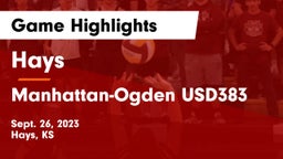 Hays  vs Manhattan-Ogden USD383 Game Highlights - Sept. 26, 2023