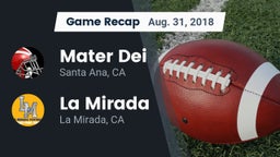 Recap: Mater Dei  vs. La Mirada  2018