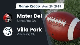 Recap: Mater Dei  vs. Villa Park  2019