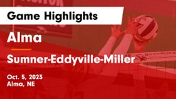 Alma  vs Sumner-Eddyville-Miller  Game Highlights - Oct. 5, 2023