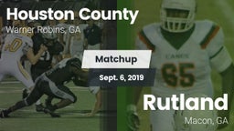 Matchup: Houston County High vs. Rutland  2019
