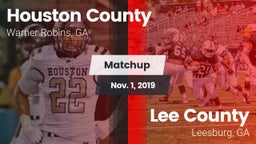 Matchup: Houston County High vs. Lee County  2019
