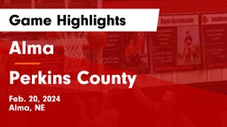 Alma  vs Perkins County  Game Highlights - Feb. 20, 2024