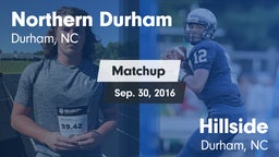 Matchup: Northern Durham vs. Hillside  2016