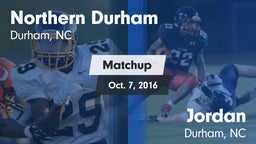 Matchup: Northern Durham vs. Jordan  2016