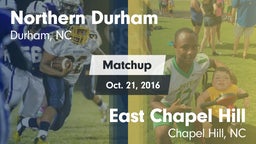 Matchup: Northern Durham vs. East Chapel Hill  2016