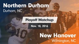 Matchup: Northern Durham vs. New Hanover  2016