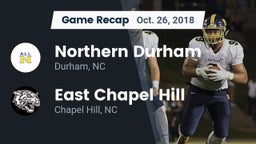 Recap: Northern Durham  vs. East Chapel Hill  2018