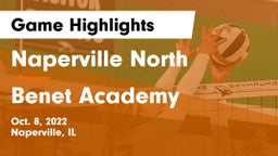 Naperville North  vs Benet Academy  Game Highlights - Oct. 8, 2022