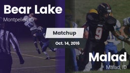 Matchup: Bear Lake High vs. Malad  2016