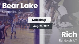 Matchup: Bear Lake High vs. Rich  2017