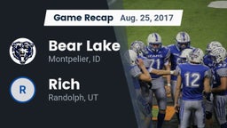 Recap: Bear Lake  vs. Rich  2017