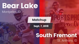 Matchup: Bear Lake High vs. South Fremont  2018