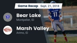 Recap: Bear Lake  vs. Marsh Valley  2018