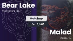 Matchup: Bear Lake High vs. Malad  2018