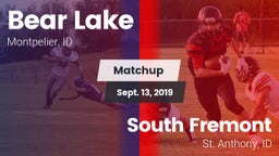 Matchup: Bear Lake High vs. South Fremont  2019