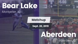 Matchup: Bear Lake High vs. Aberdeen  2019