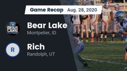 Recap: Bear Lake  vs. Rich  2020