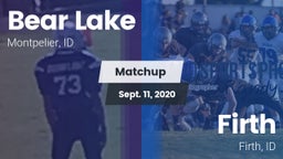 Matchup: Bear Lake High vs. Firth  2020