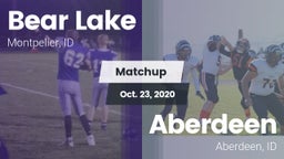 Matchup: Bear Lake High vs. Aberdeen  2020