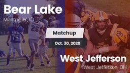 Matchup: Bear Lake High vs. West Jefferson  2020