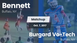Matchup: Bennett  vs. Burgard Vo-Tech  2017